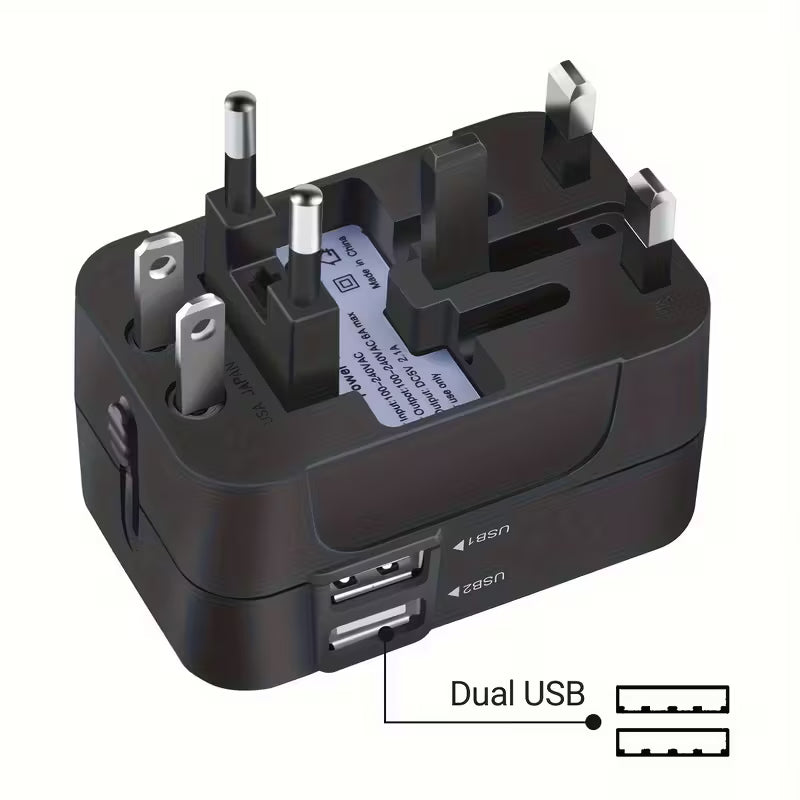 Universal travel adapter - 4-in-1 Worldwide Power Converter